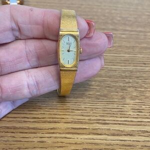 Seiko Gold Rectangular Quartz Watch